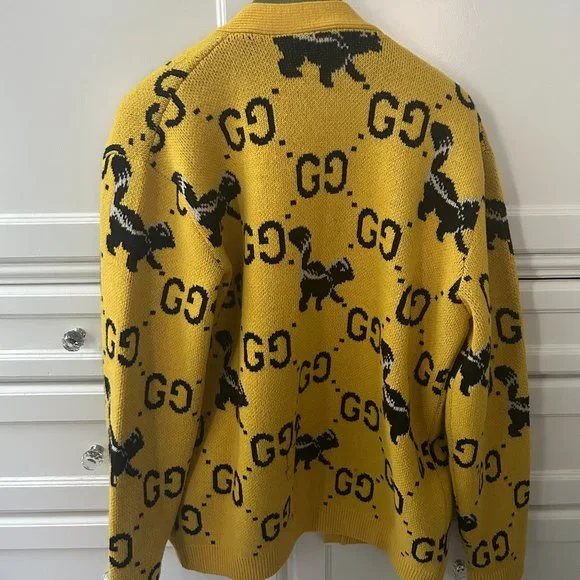 Gucci GG-Skunk wool cardigan - Picture 2 of 6